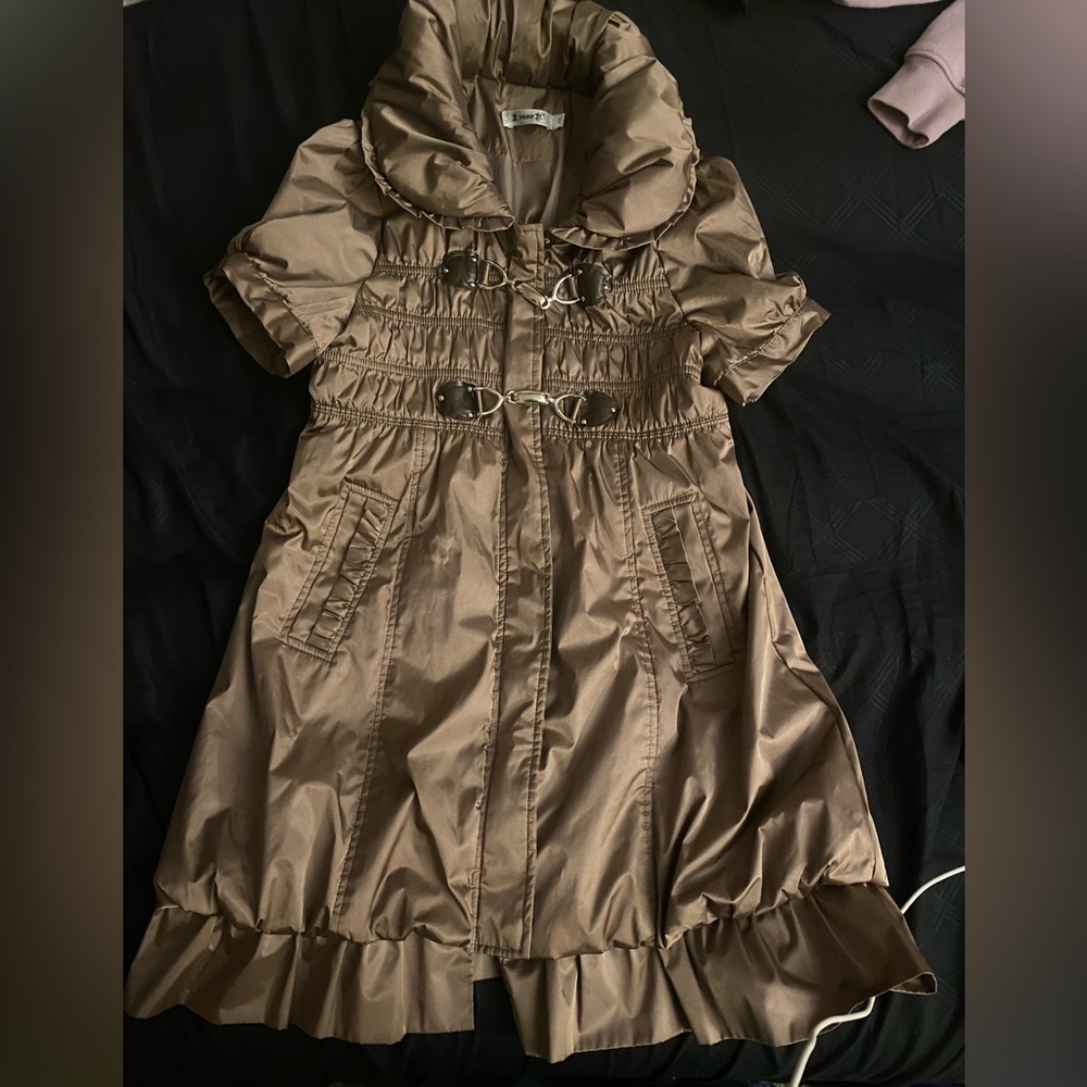 Gyaru winter dress coat
